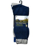 Wholesale - 2pk MEN BOOT SOCKS U.S. POLO ASSN. SIZE 6-12 C/P 48, UPC: 662239080743
